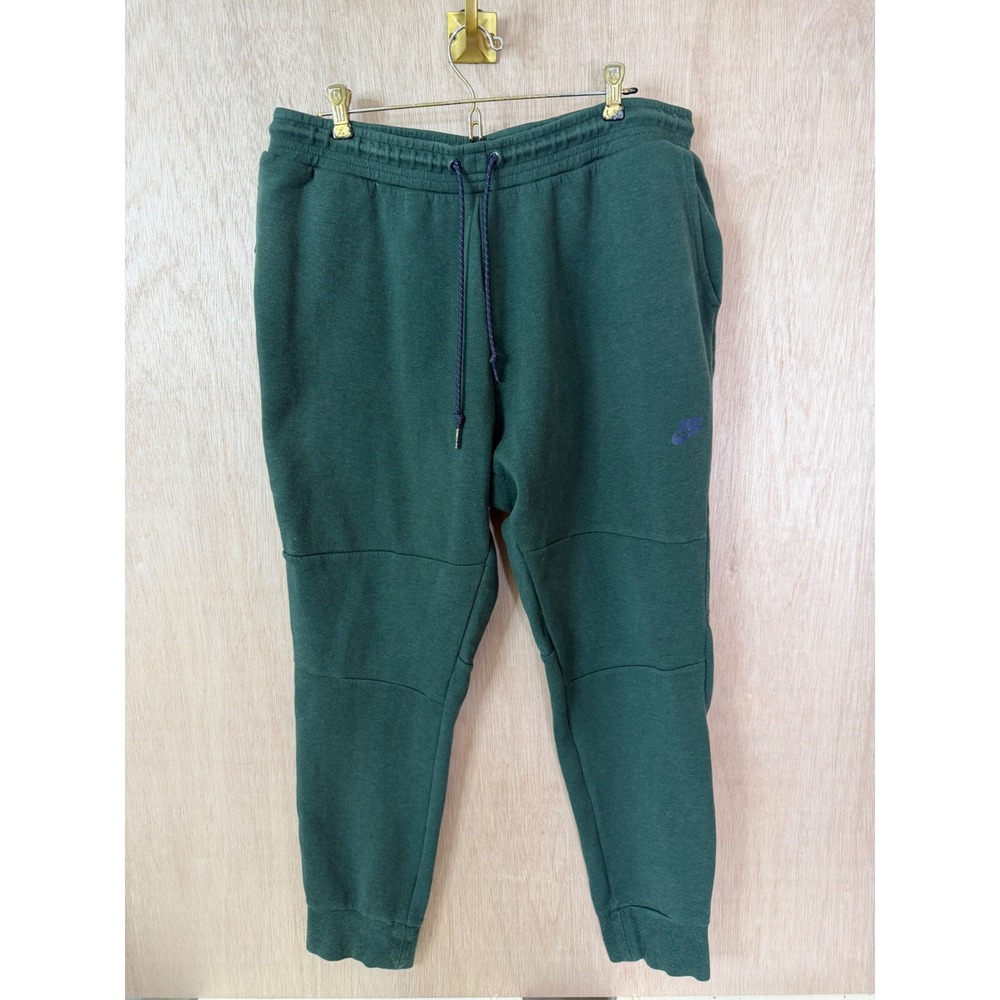 Nike Tech Fleece Joggers Mens XXL Green Tapered Sweatpants CU4495-341